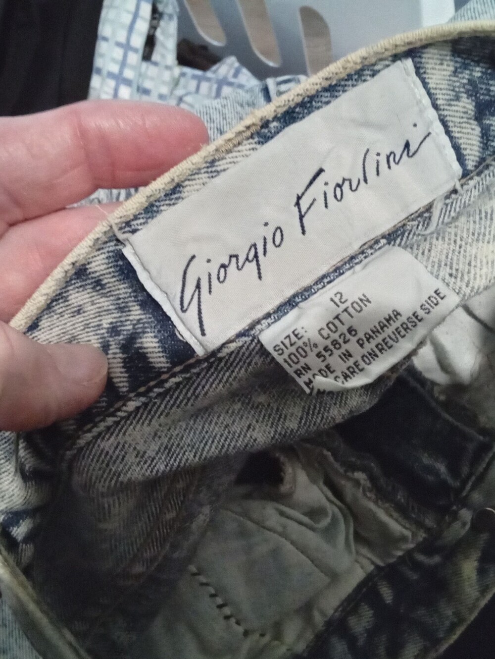 Vintage 80's Giorgio Fiorlini Sz 12 Acid Wash Bow Ankle Zip Mom Jeans 27x28 - Picture 3 of 16